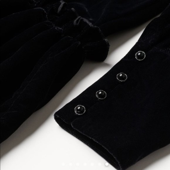 H&M The Vampire's Wife Mini Mystery Velvet  Dress - Picture 5 of 8